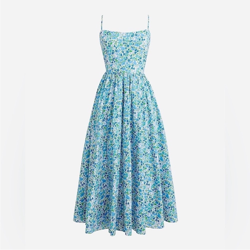 J.Crew A-line midi dress in Liberty® Poppy and Daisy Fabric - sz 16